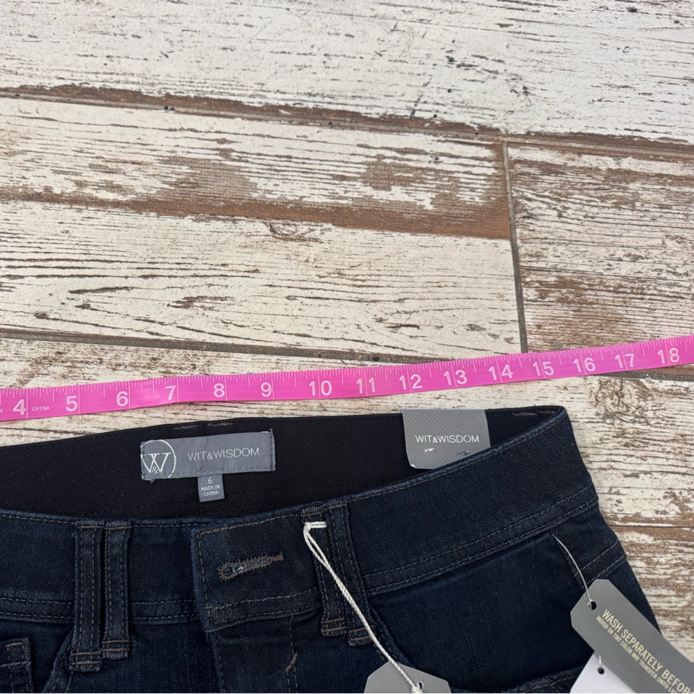 Wit & Wisdom Women's Deep Indigo Boot Cut Jeans- flattering fit (from Nordstrom) - Picture 5 of 11